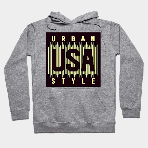 Urban USA Style Hoodie by ArtsRocket